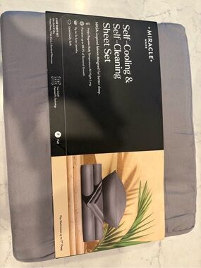 Miracle Gray Self-Cooling & Self-Cleaning Sheet Set